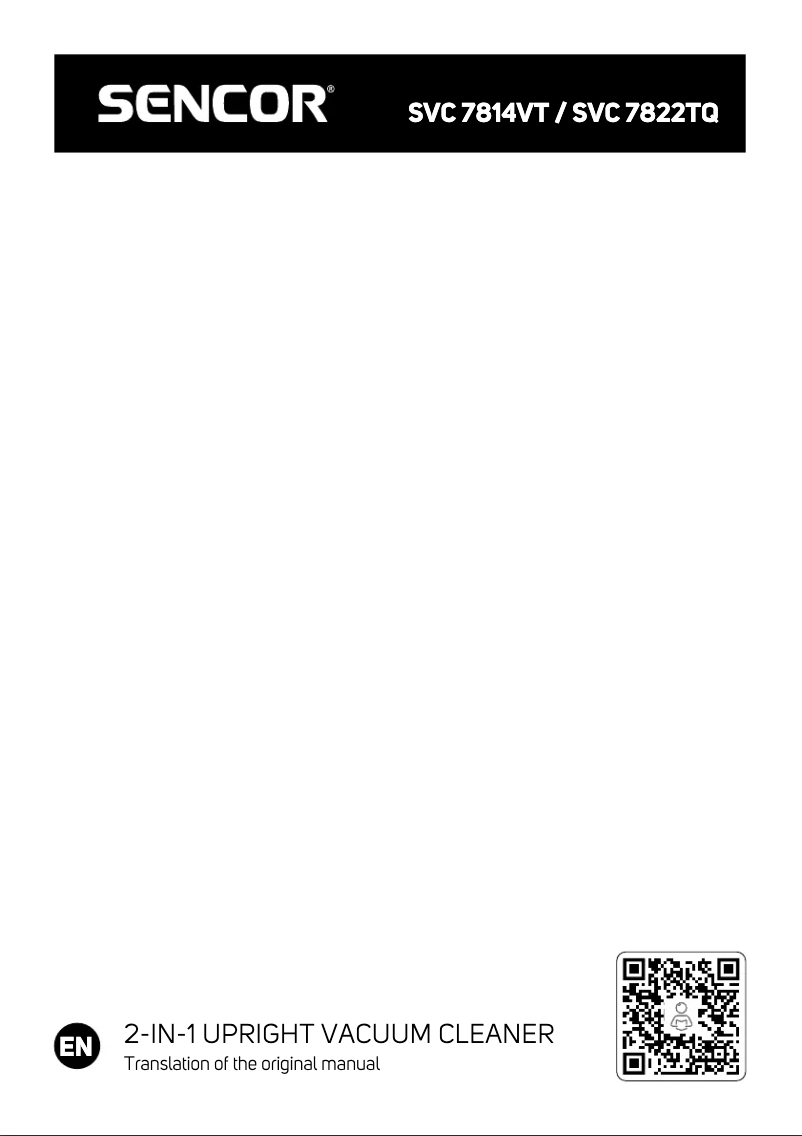 Page n°1 - Manuel utilisateur Sencor SVC 7814VT