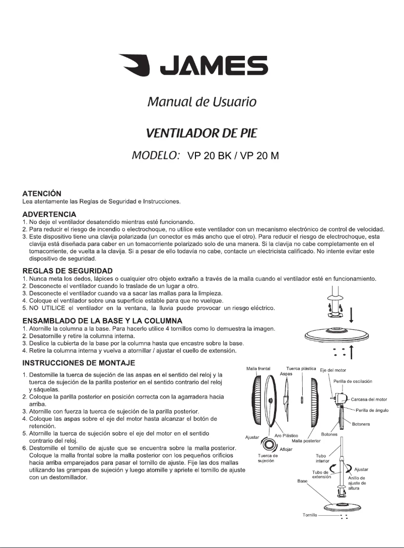 Image de la première page du manuel de l'appareil VP 20 M