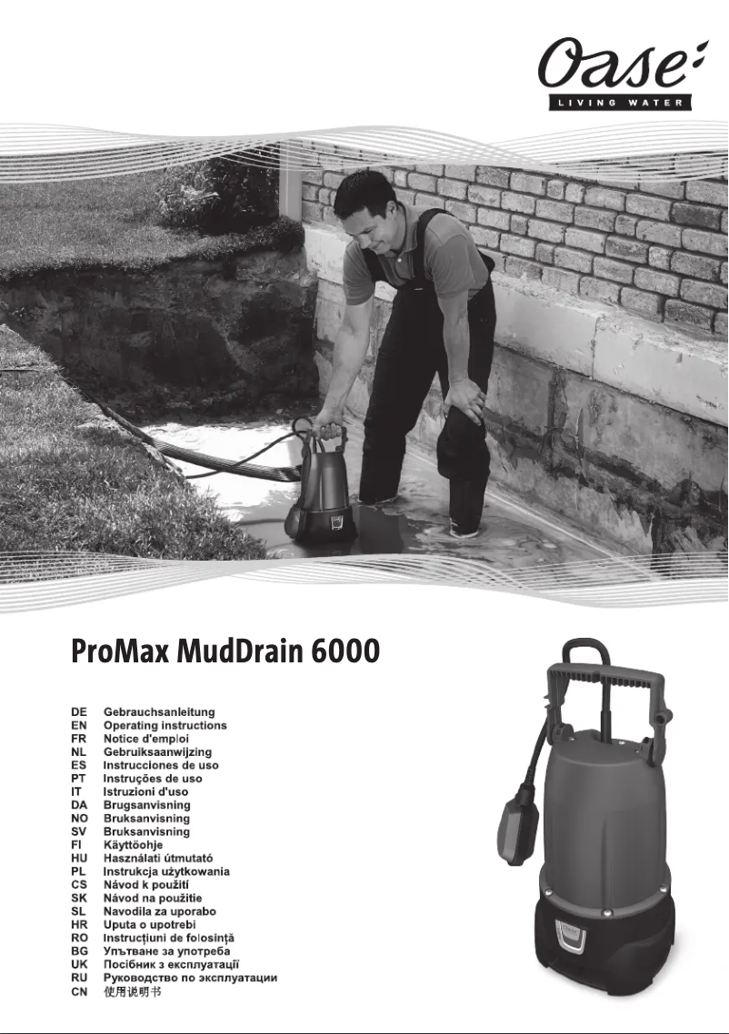 Image de la première page du manuel de l'appareil ProMax MudDrain 6000