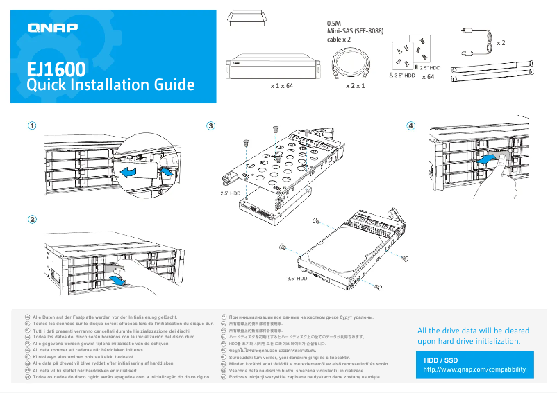 Image de la première page du manuel de l'appareil EJ1600