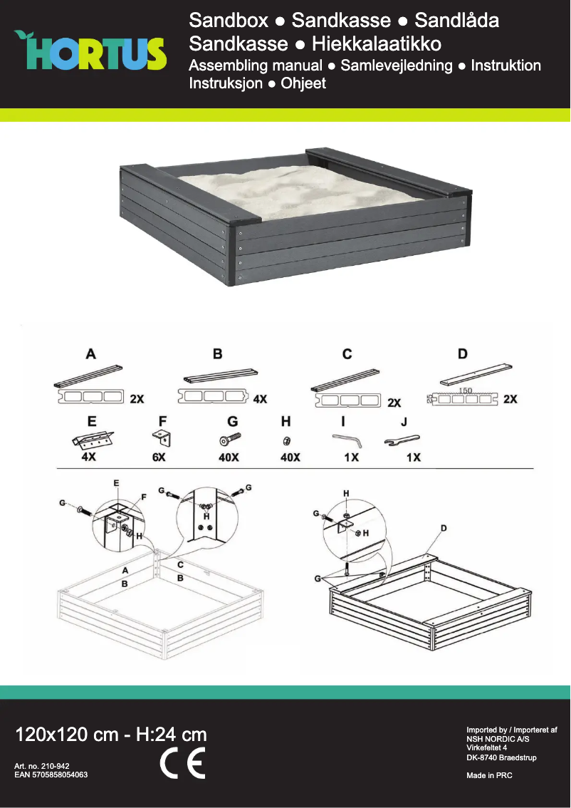 Page 1 de la notice Manuel utilisateur Nordic Play 210-942