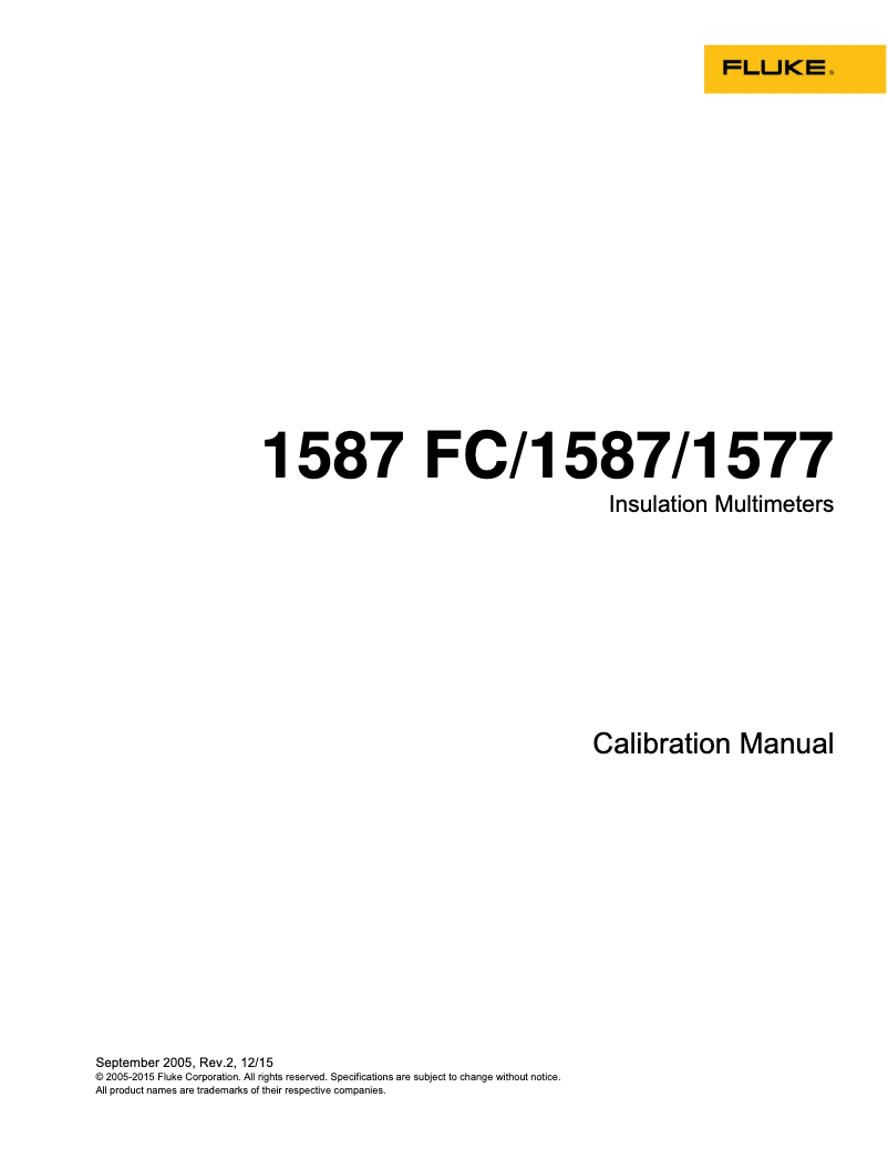 Page n°1 - Manuel utilisateur Fluke i400