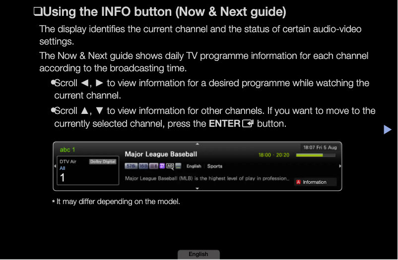 Page 1 de la notice Manuel utilisateur Samsung UA32D5000