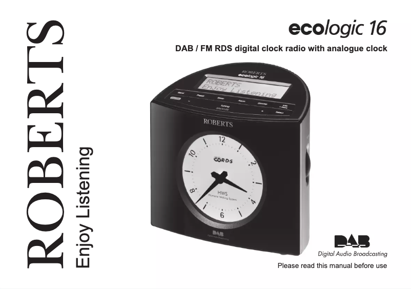 Page 1 de la notice Manuel utilisateur Roberts Ecologic 16