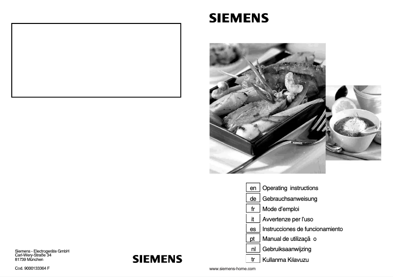 Page n°1 - Mode d'emploi Siemens EP616CB20E