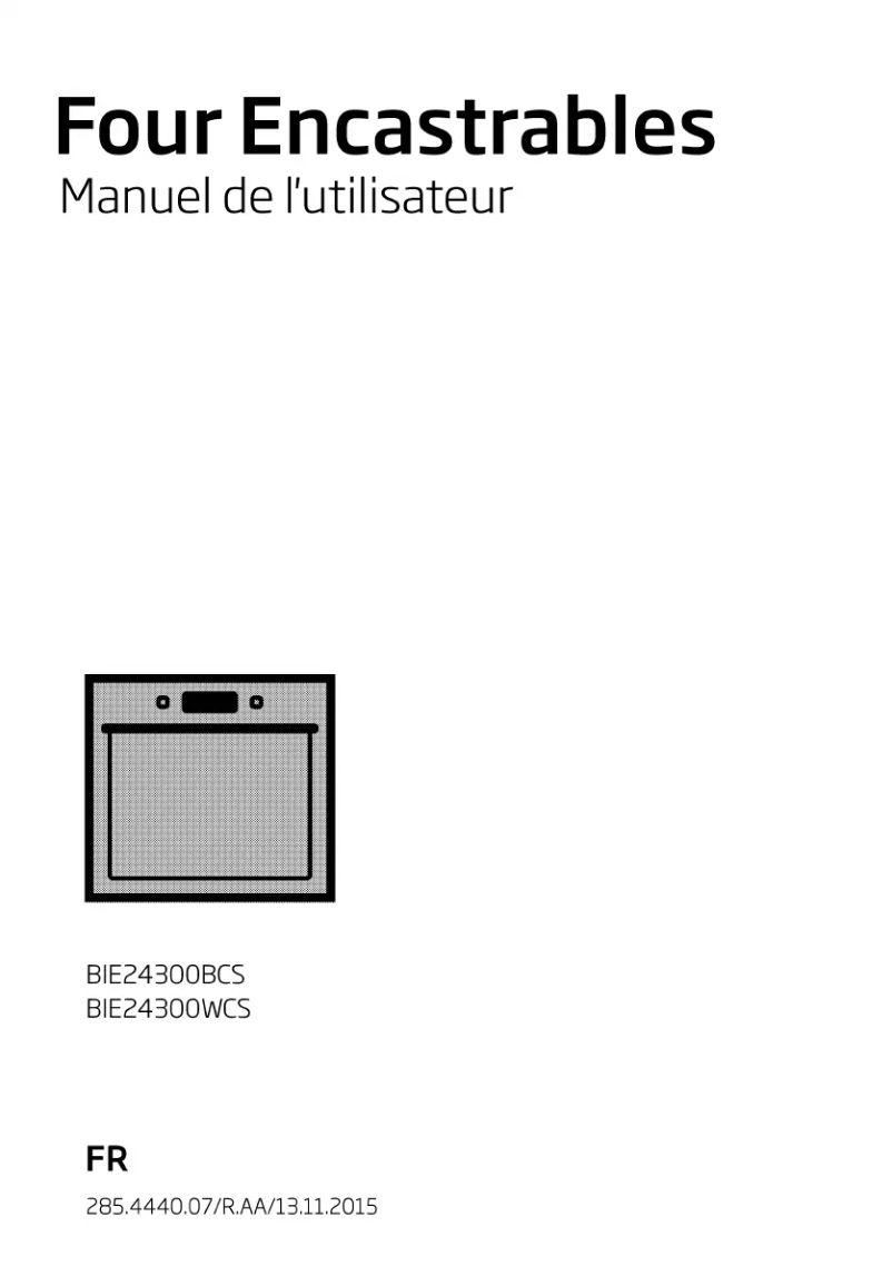 Page n°1 - Manuel utilisateur Beko BIE 24300 BCS