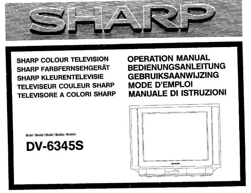 Page n°1 - Manuel utilisateur Sharp DV6345S