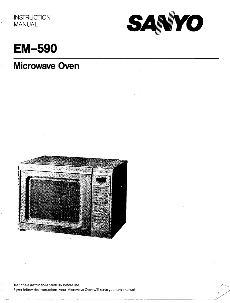 Image de la première page du manuel de l'appareil EM-590