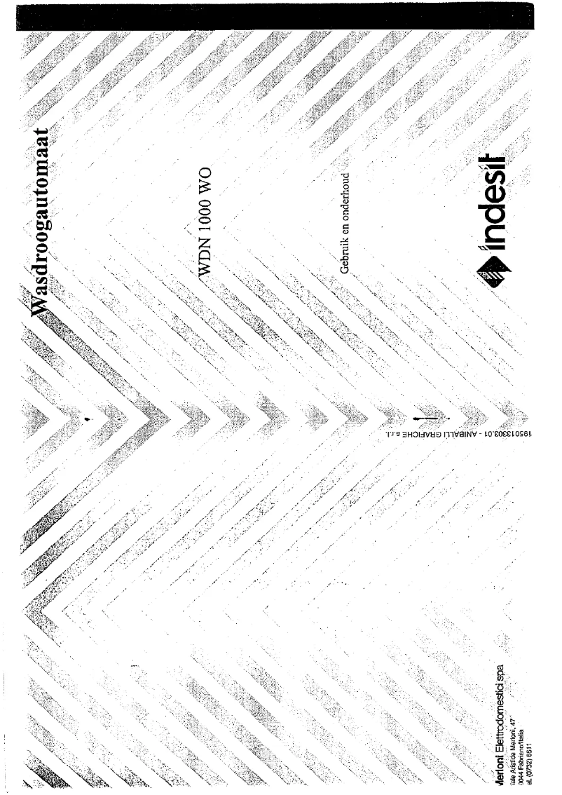 Page 1 de la notice Manuel utilisateur Indesit WDN 1000 WO