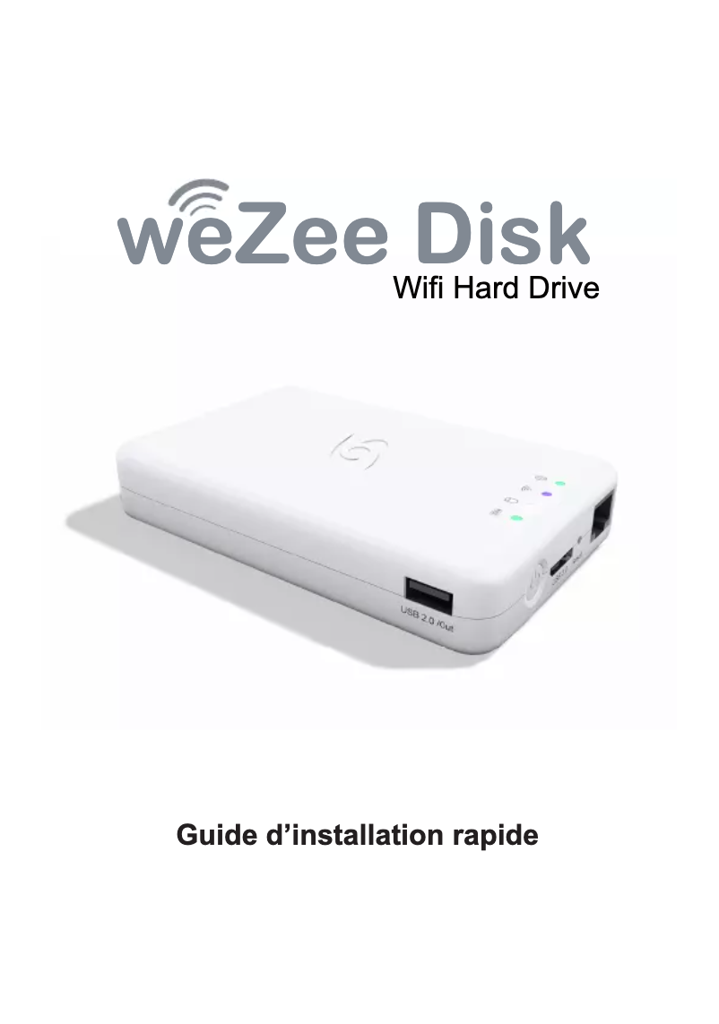 Page n°1 - Manuel utilisateur Storex WeZee'Disk