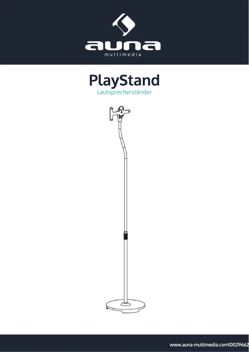 Page 1 de la notice Manuel utilisateur Auna PlayStand