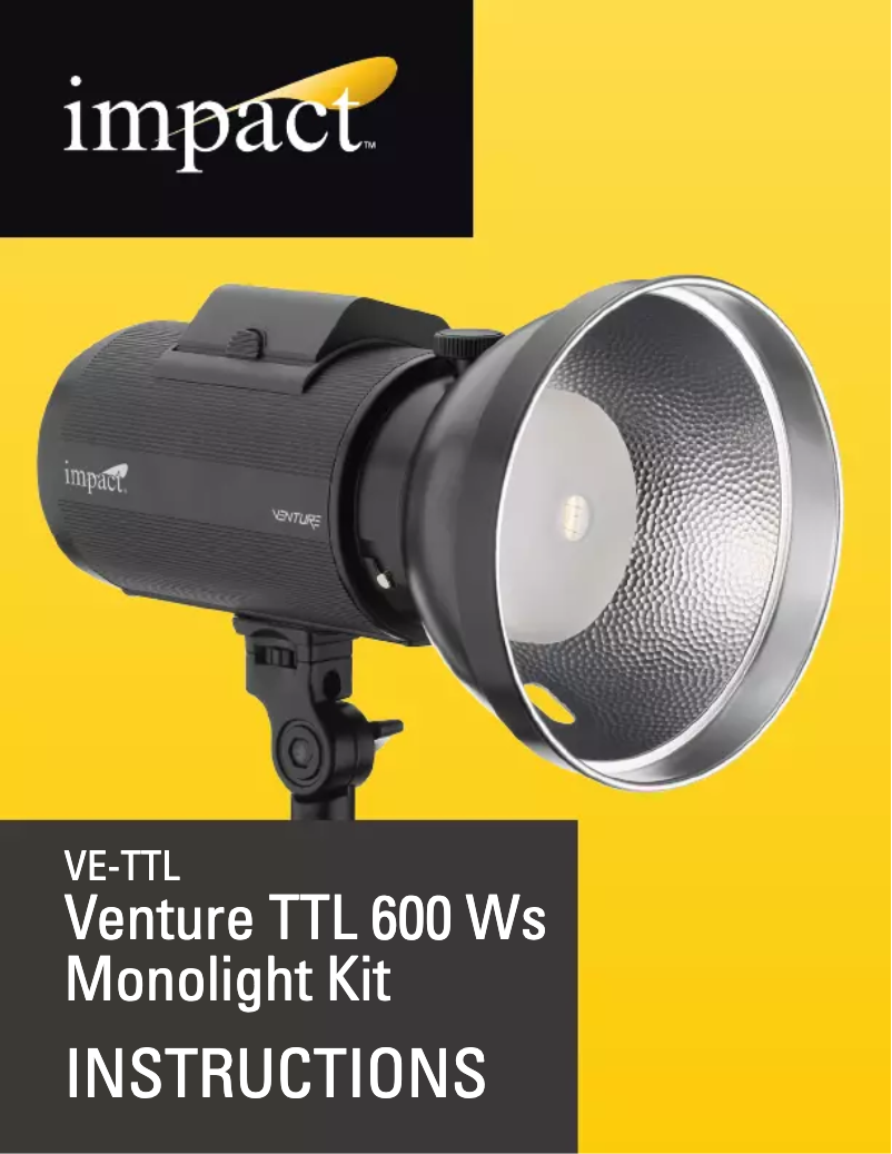 Page 1 de la notice Manuel utilisateur Impact Venture TTL-600