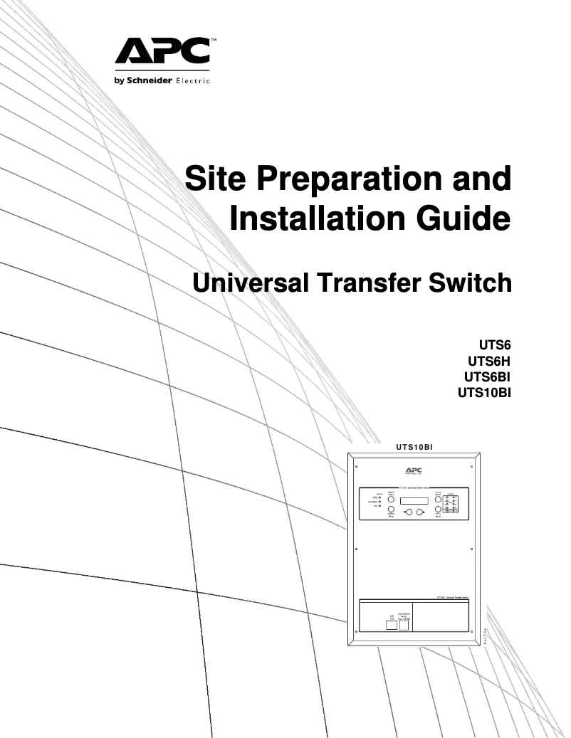Image de la première page du manuel de l'appareil UTS6H