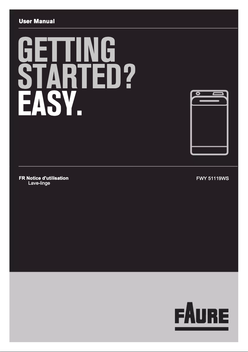 Page n°1 - Manuel utilisateur Faure FWY51119WS