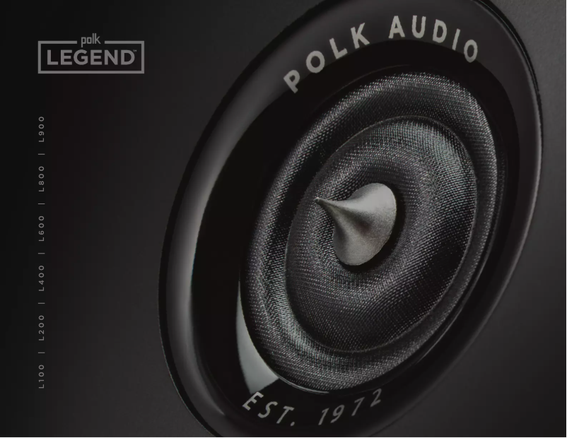 Página 1 del manual Folleto Polk Legend L800