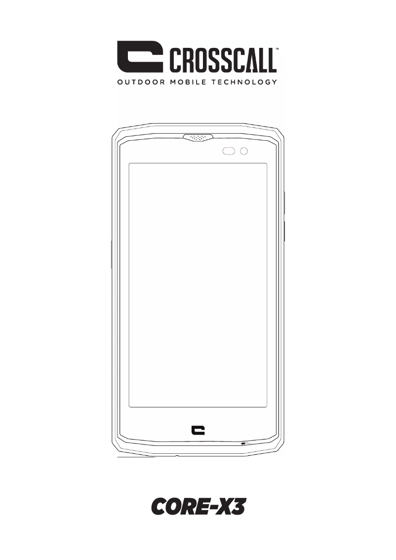 Page 1 de la notice Manuel utilisateur Crosscall Core X3
