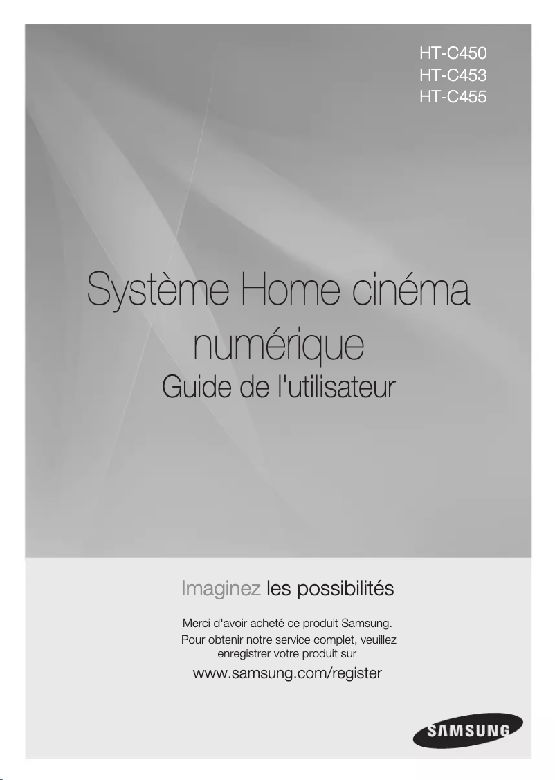 Page n°1 - Manuel utilisateur Samsung HT-C455
