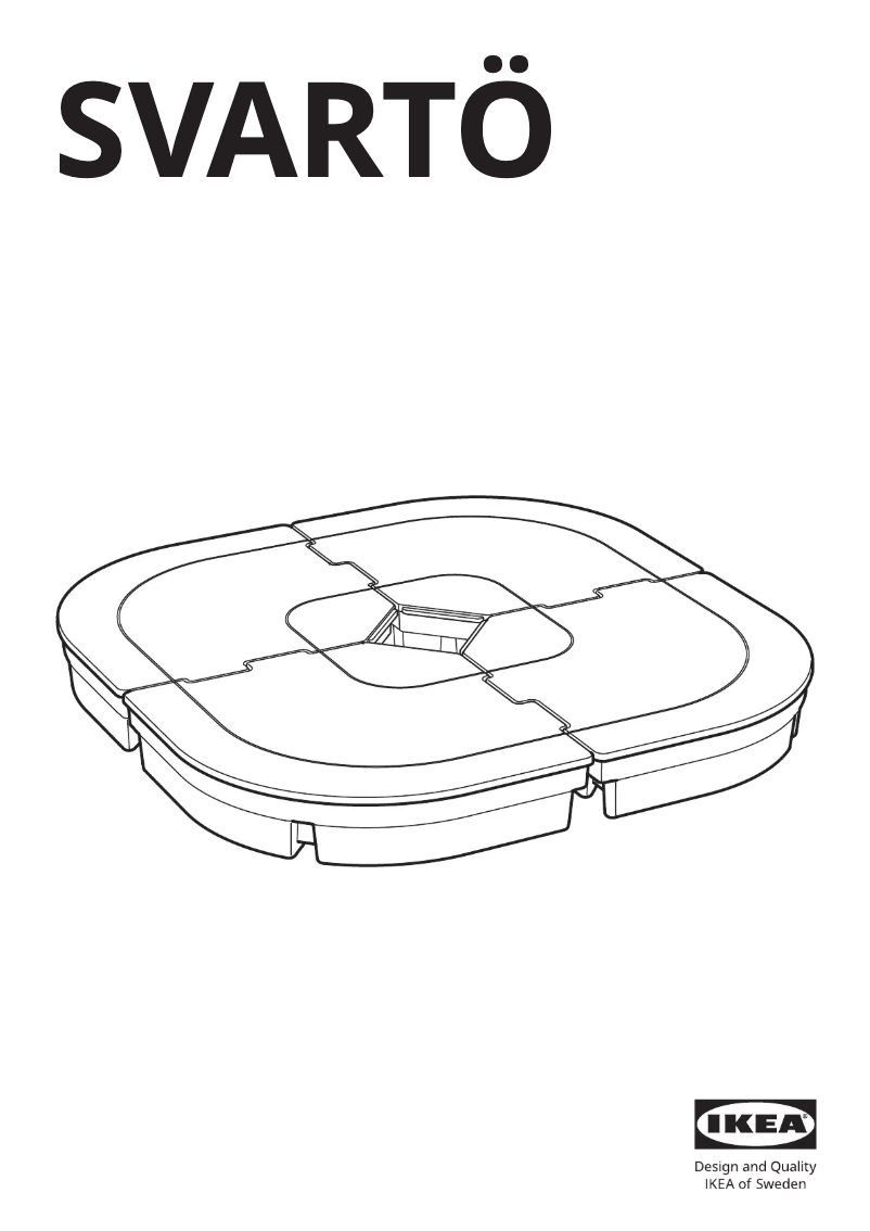 Page 1 de la notice Manuel utilisateur Ikea SVARTÖ