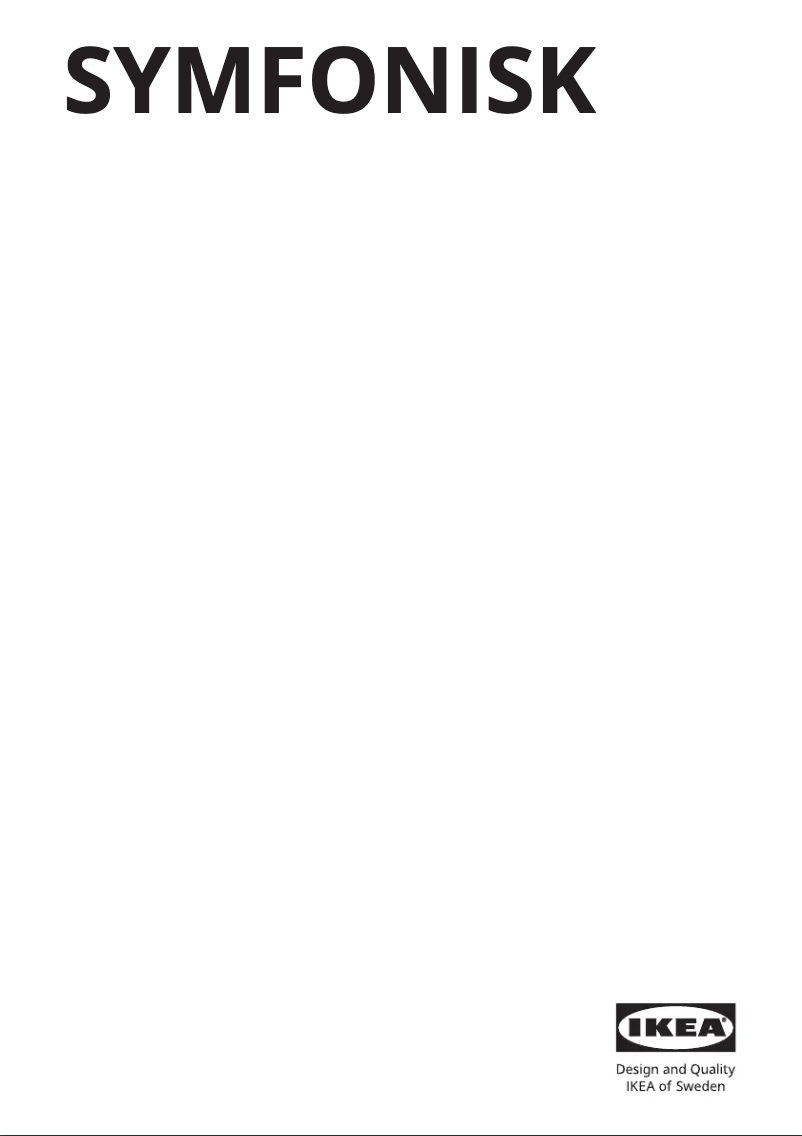 Page 1 de la notice Manuel utilisateur Ikea SYMFONISK 805.120.06
