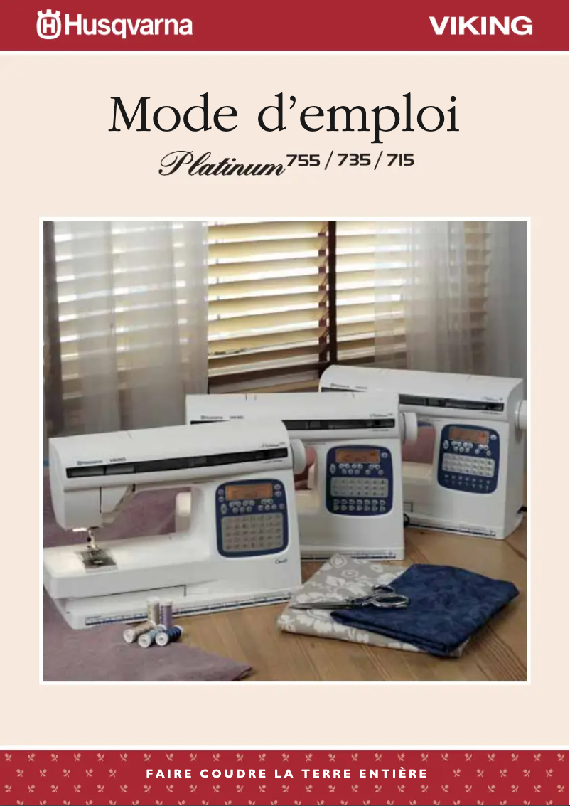 Página 1 del manual Manual de usuario Husqvarna-Viking Platinum 735