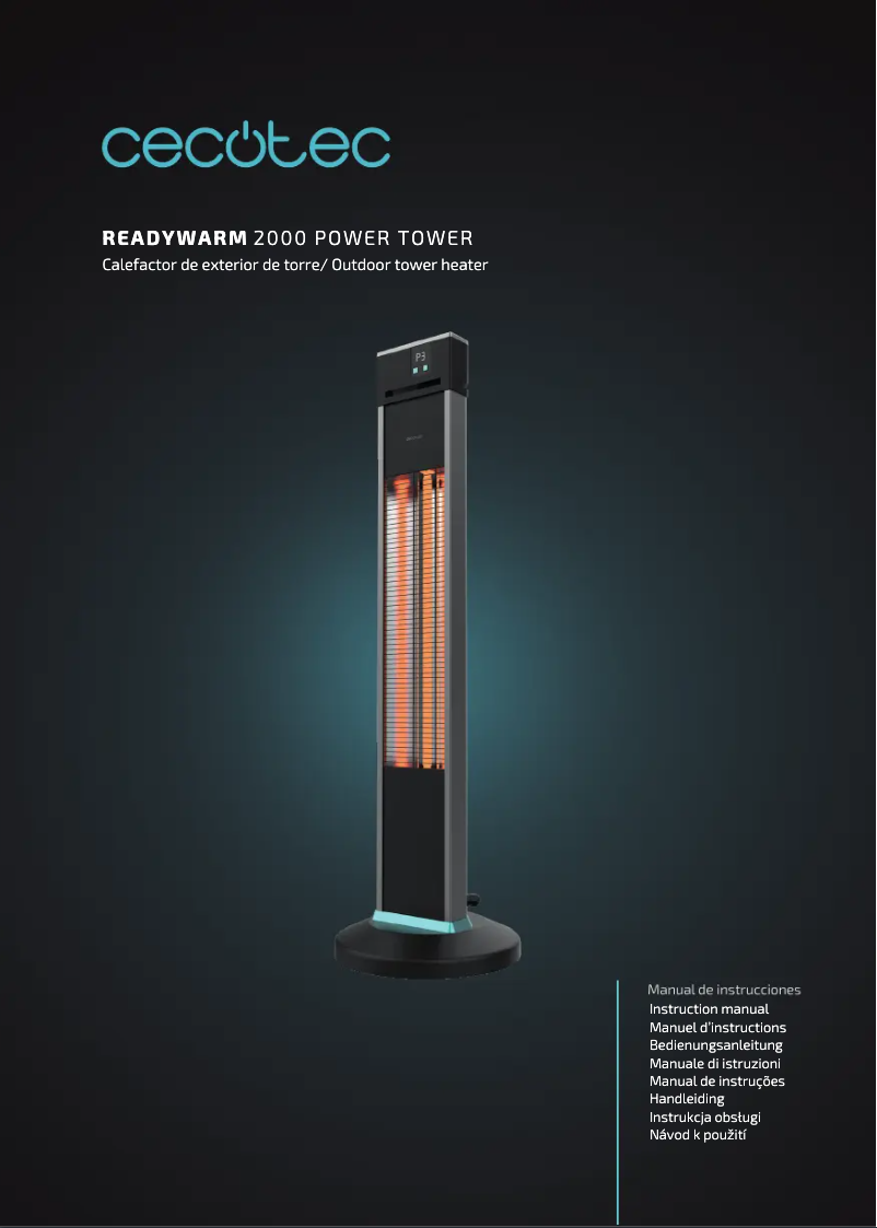 Page n°1 - Manuel utilisateur Cecotec ReadyWarm 2000 Power Tower