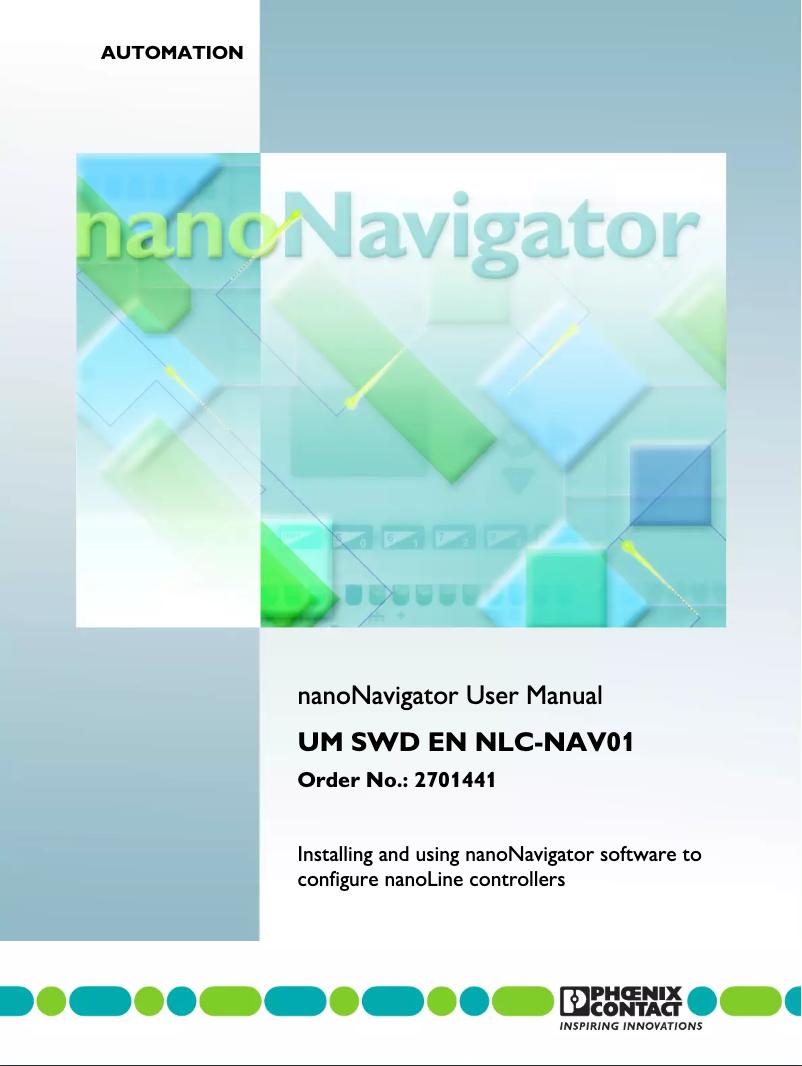 Page 1 de la notice Manuel utilisateur Phoenix Contact NLC-START-02