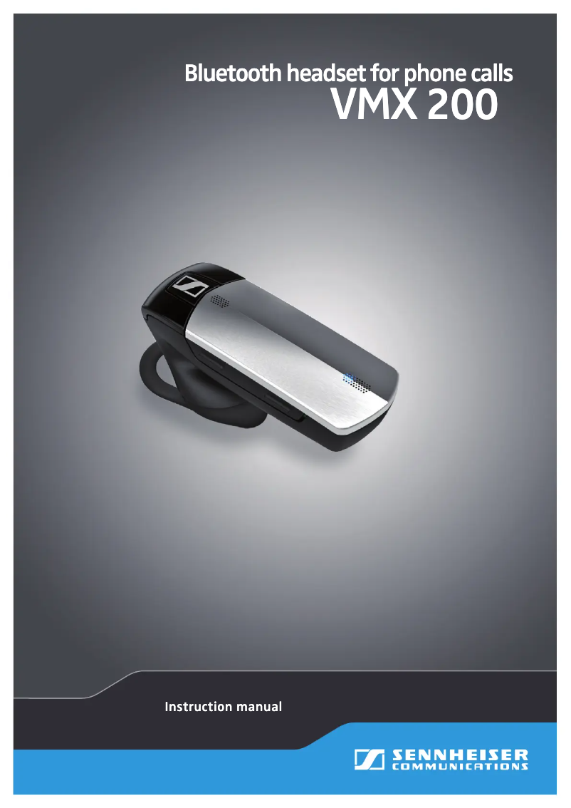 Page 1 de la notice Mode d'emploi Sennheiser VMX 200