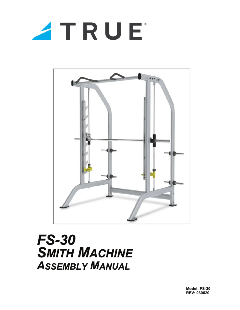 Page 1 de la notice Manuel utilisateur True FS-30
