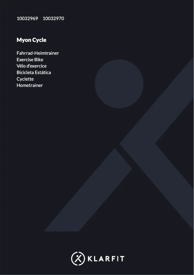 Page 1 de la notice Manuel utilisateur Klarfit Myon Cycle