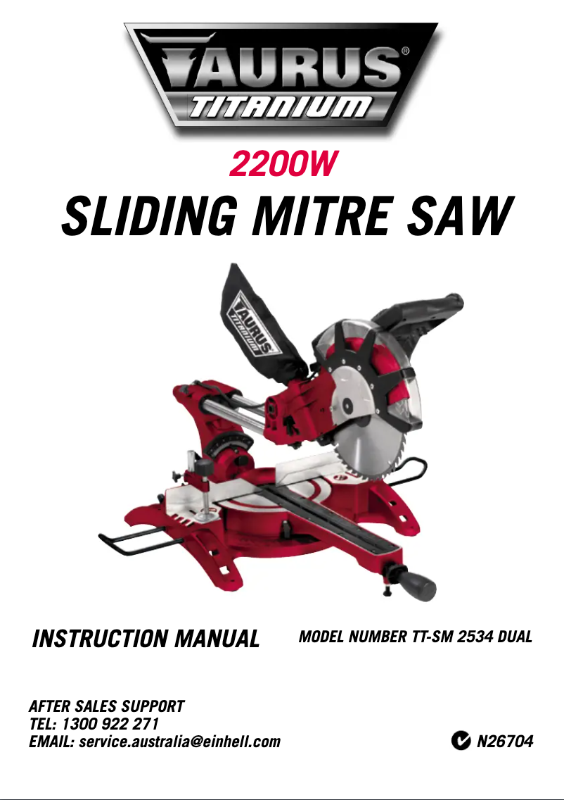 Page n°1 - Manuel utilisateur TAURUS Titanium TT-SM 2534 Dual