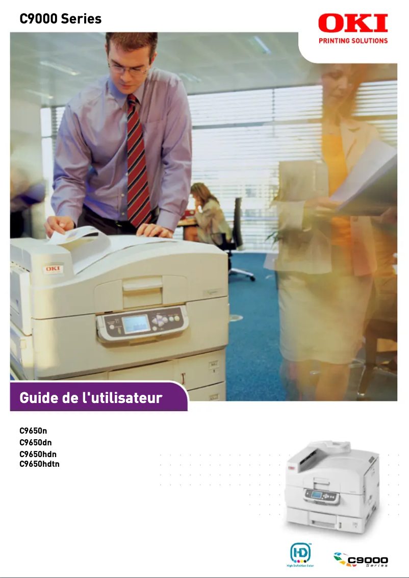 Image de la première page du manuel de l'appareil C9650n