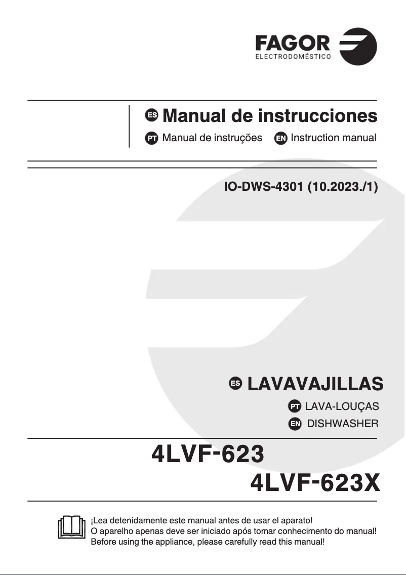 Image de la première page du manuel de l'appareil 4LVF-623X