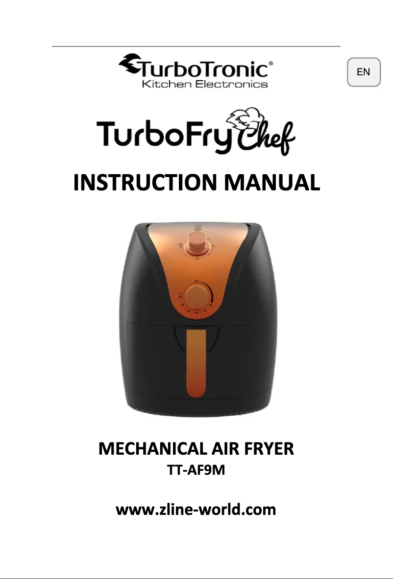 Page n°1 - Manuel utilisateur TurboTronic TurboFry Chef TT-AF9M