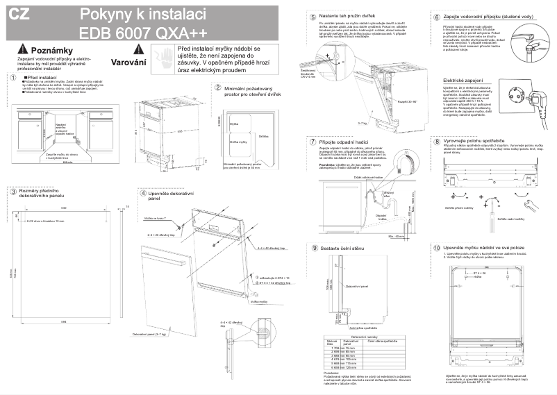Page 1 de la notice Guide d'installation ECG EDB 6007 QXA++