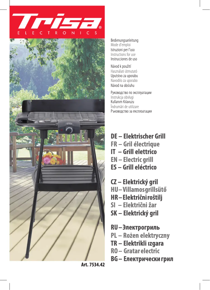 Image de la première page du manuel de l'appareil 7534.4245