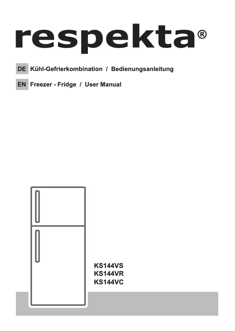 Page 1 de la notice Manuel utilisateur Respekta KS 144 VC
