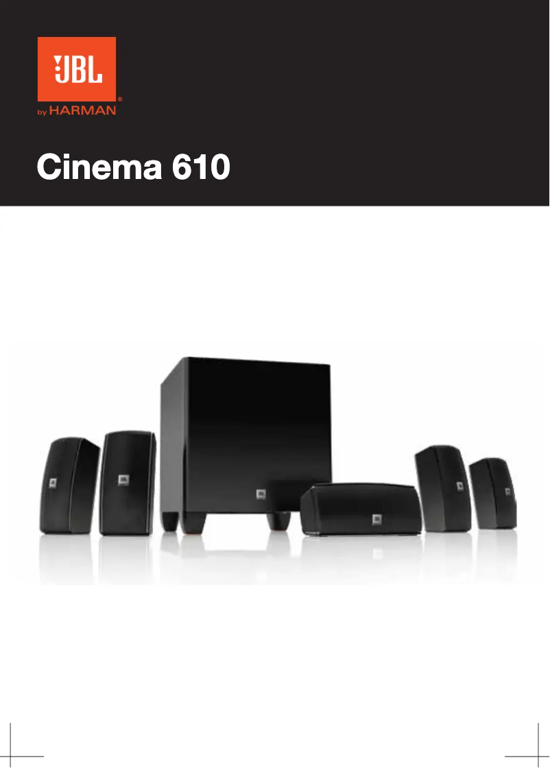 Page 1 de la notice Manuel utilisateur JBL Cinema 610