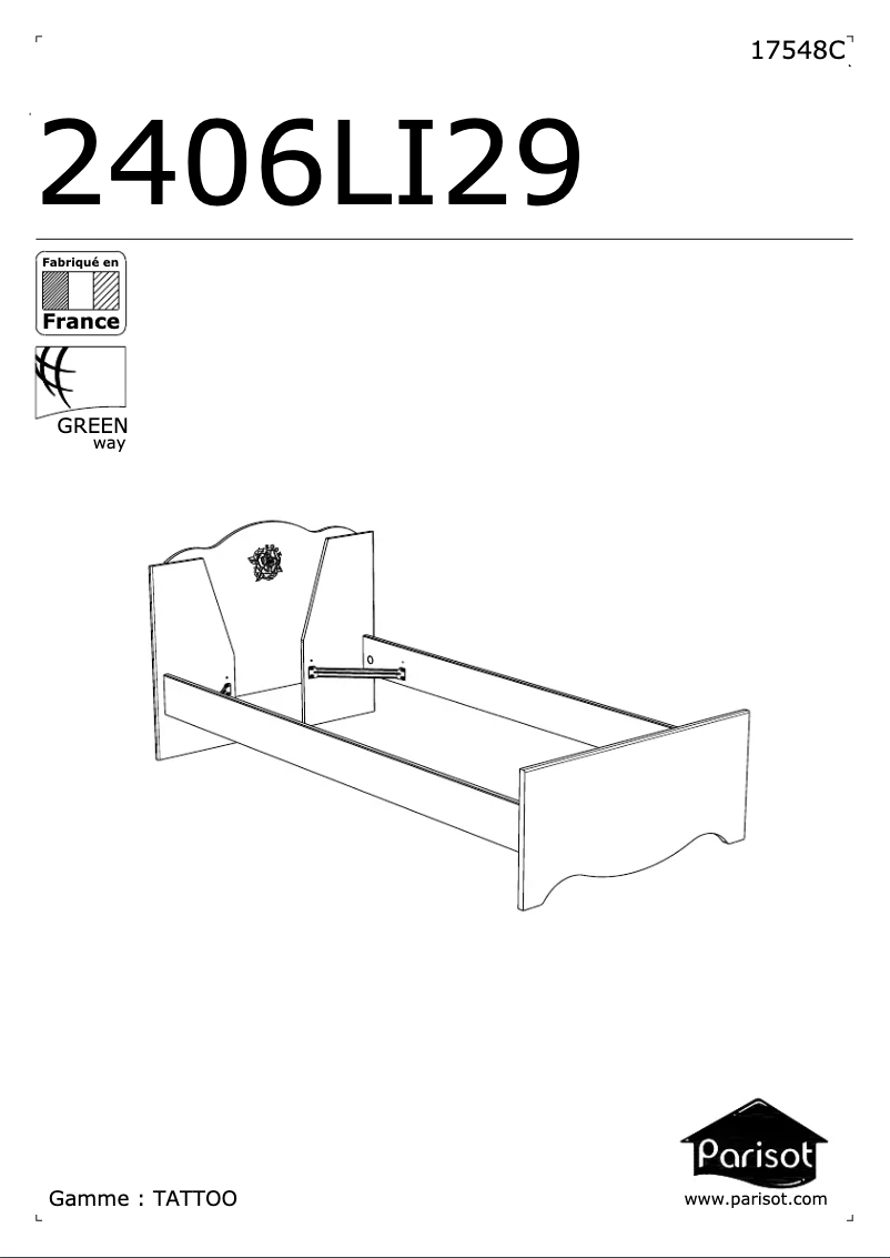 Page n°1 - Manuel utilisateur Parisot Tattoo 2406LI29