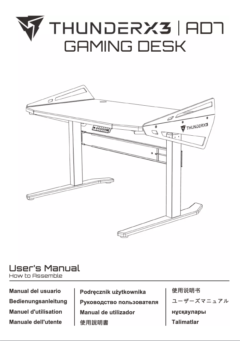 Page n°1 - Manuel utilisateur ThunderX3 AD7-L-HEX