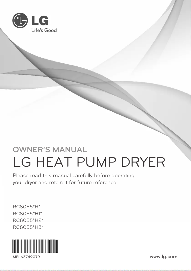 Image de la première page du manuel de l'appareil RC8055AH2Z