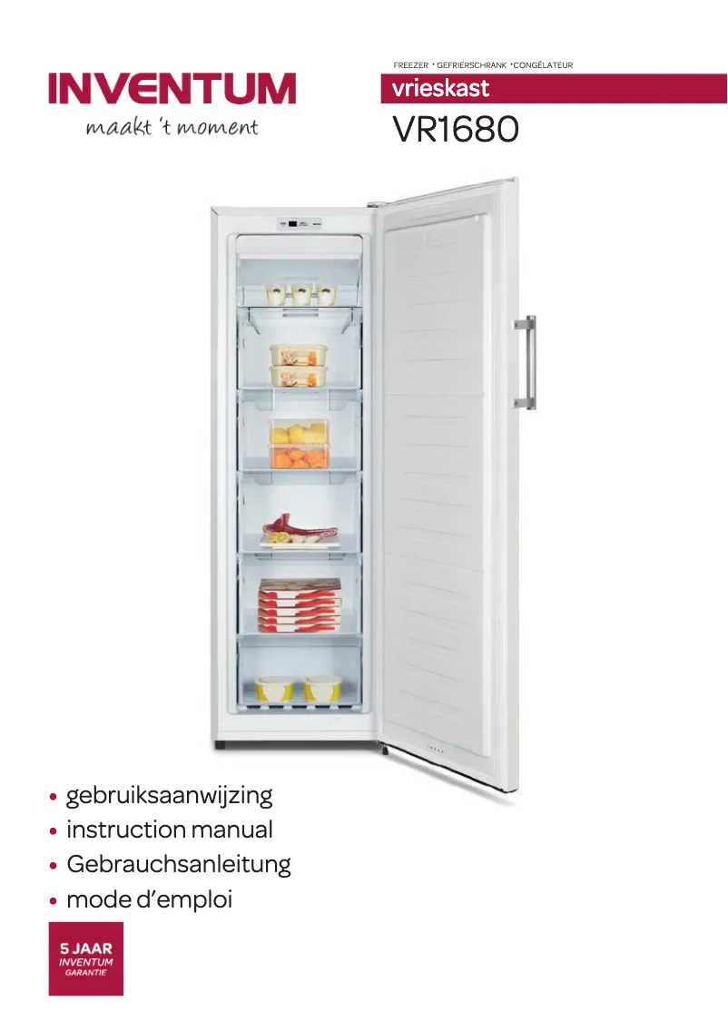 Page 1 de la notice Manuel utilisateur Inventum VR1680