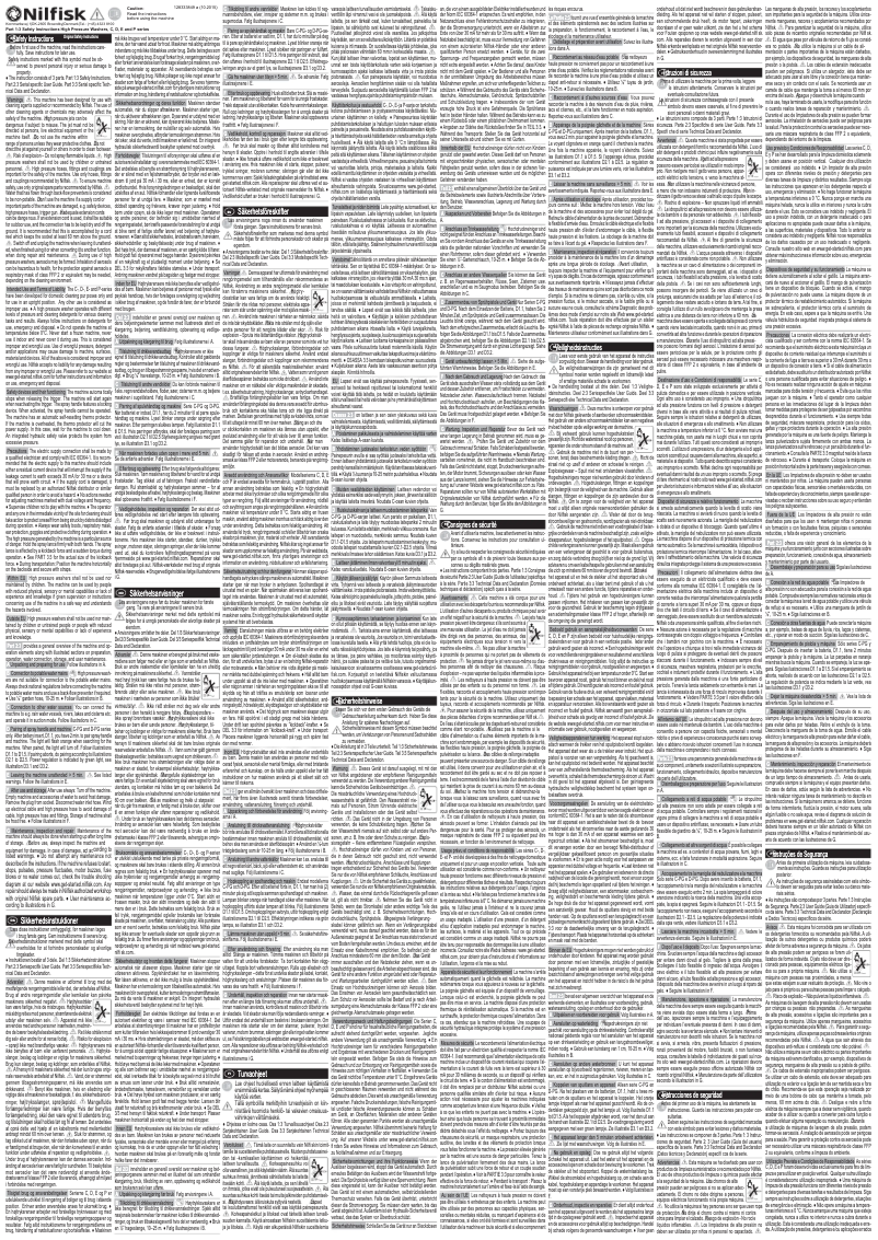 Page 1 de la notice Manuel utilisateur Nilfisk C 120.7