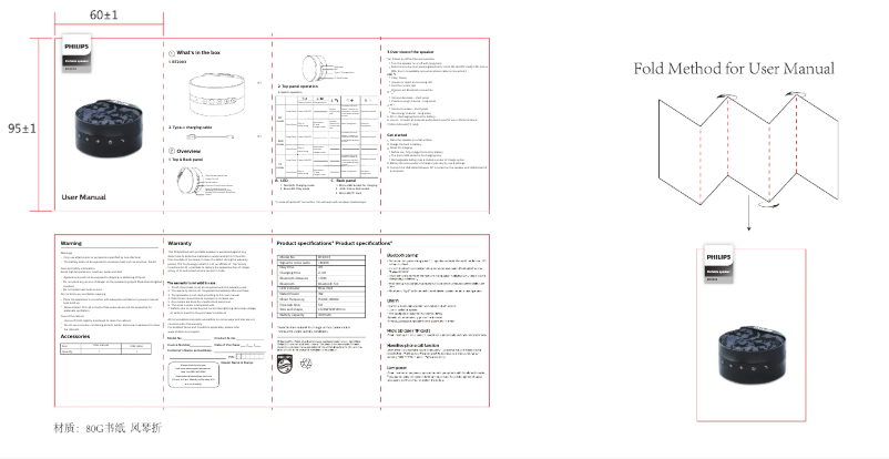 Page 1 de la notice Manuel utilisateur Philips BT2003