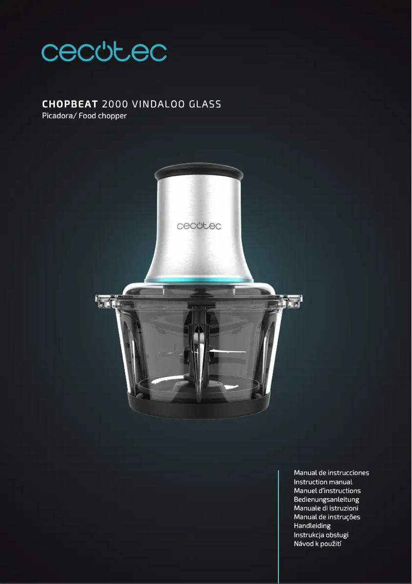 Image de la première page du manuel de l'appareil ChopBeat 2000 Vindaloo Glass