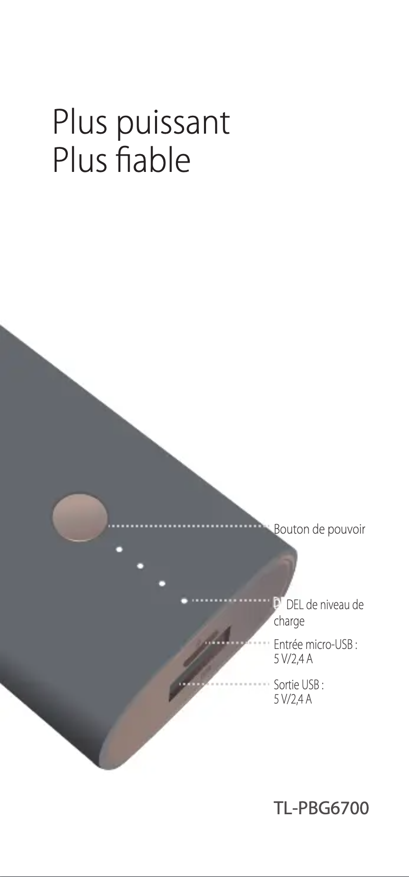 Page 1 de la notice Manuel utilisateur TP-Link TL-PBG6700