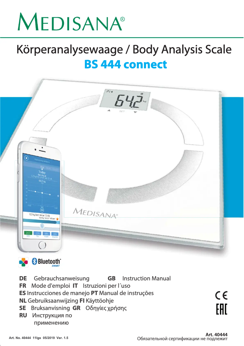 Image de la première page du manuel de l'appareil BS 444 Connect