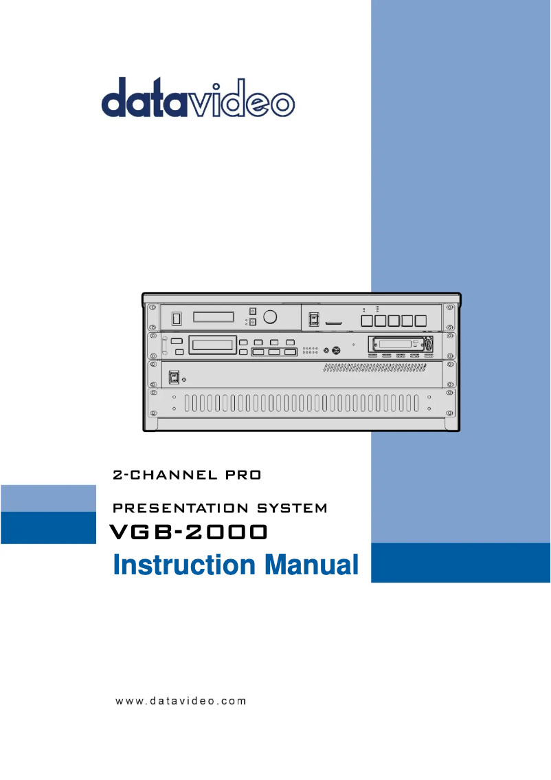 Página 1 del manual Manual de usuario DataVideo VGB-2000