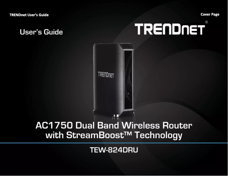 Image de la première page du manuel de l'appareil TEW-824DRU