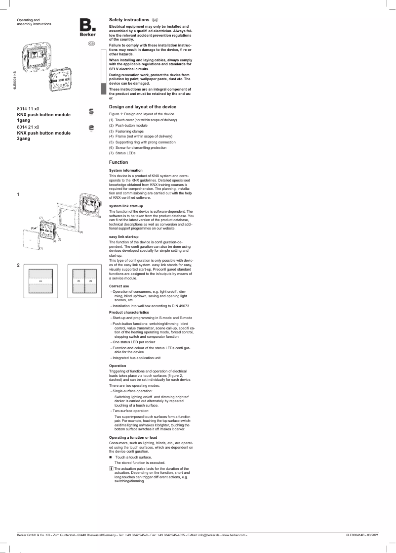 Image de la première page du manuel de l'appareil 80141180