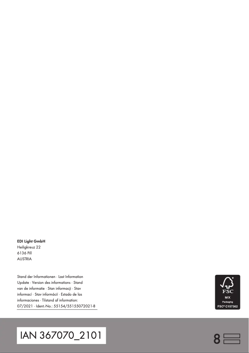 Page n°1 - Manuel utilisateur Livarno Lux IAN 367070